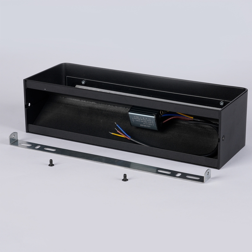 Brilagi - LED udendørs væglampe DONNANI LED/12W/230V 30 cm sort IP44