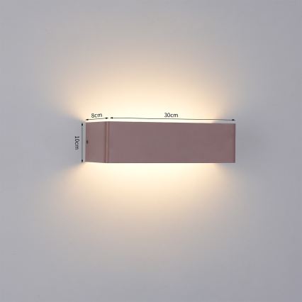 Brilagi - LED udendørs væglampe DONNANI LED/12W/230V brun IP44