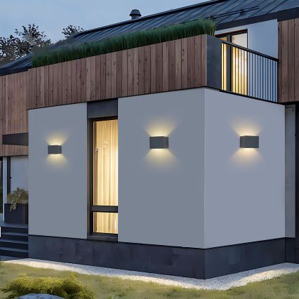 Brilagi - LED udendørs væglampe DONNANI LED/5W/230V 10 cm antracit IP44