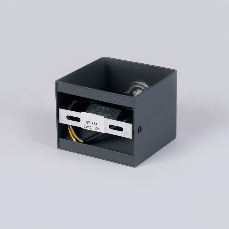 Brilagi - LED udendørs væglampe DONNANI LED/5W/230V 10 cm antracit IP44