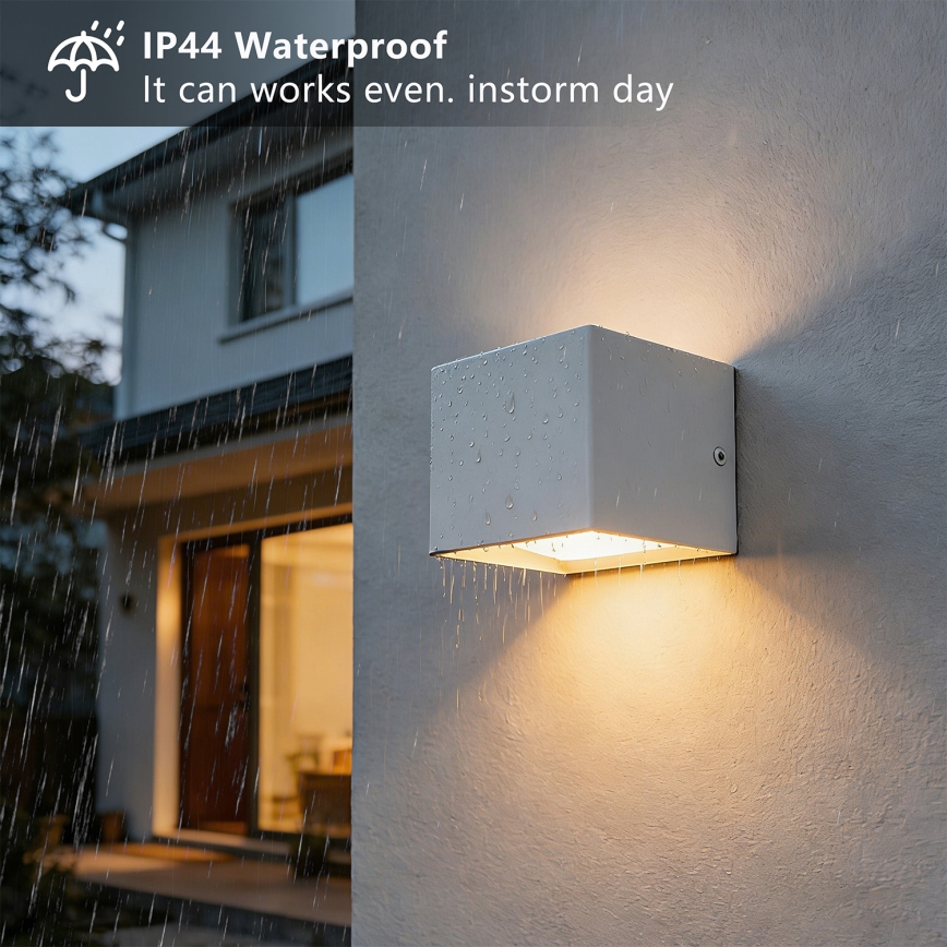 Brilagi - LED udendørs væglampe DONNANI LED/5W/230V 10 cm hvid IP44