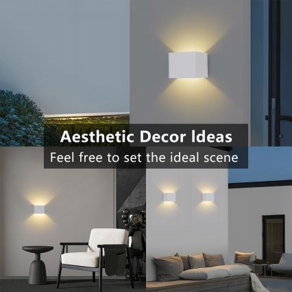 Brilagi - LED udendørs væglampe DONNANI LED/5W/230V 10 cm hvid IP44