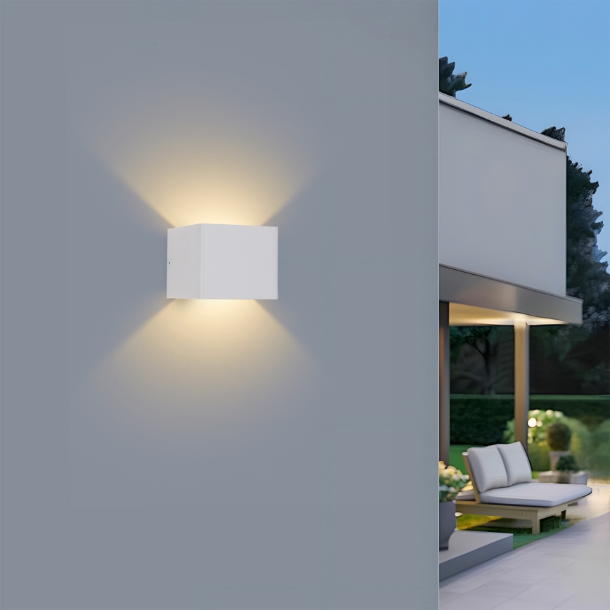 Brilagi - LED udendørs væglampe DONNANI LED/5W/230V 10 cm hvid IP44