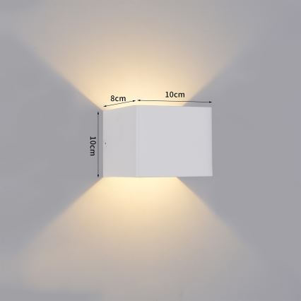 Brilagi - LED udendørs væglampe DONNANI LED/5W/230V 10 cm hvid IP44