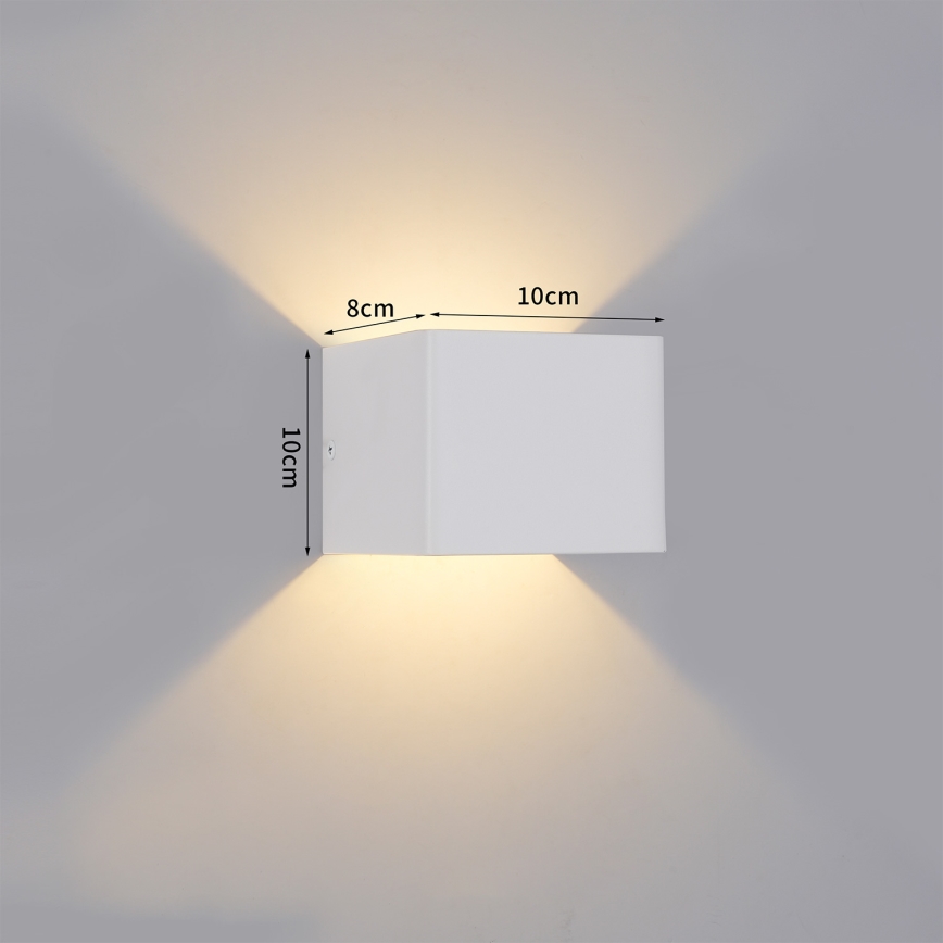 Brilagi - LED udendørs væglampe DONNANI LED/5W/230V 10 cm hvid IP44