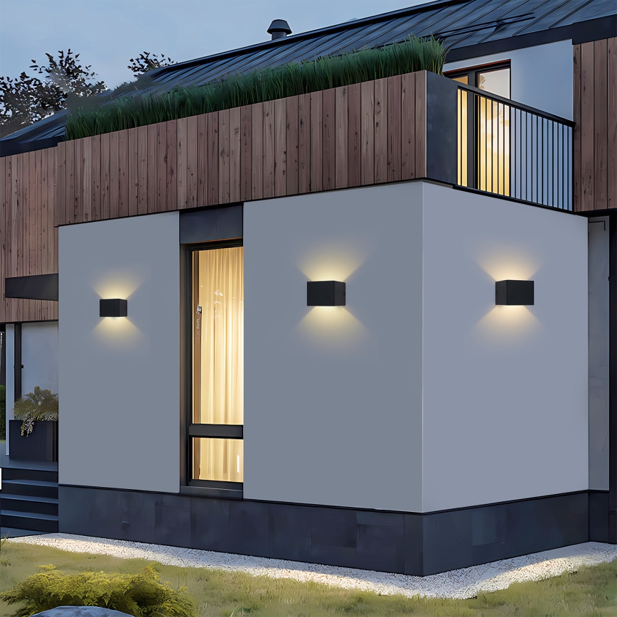 Brilagi - LED udendørs væglampe DONNANI LED/5W/230V 10 cm sort IP44