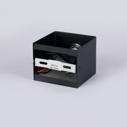 Brilagi - LED udendørs væglampe DONNANI LED/5W/230V 10 cm sort IP44
