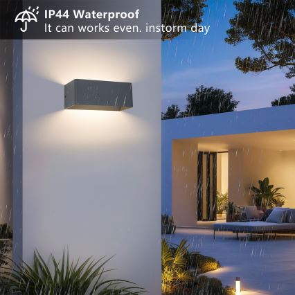 Brilagi - LED udendørs væglampe DONNANI LED/7W/230V 20 cm antracit IP44