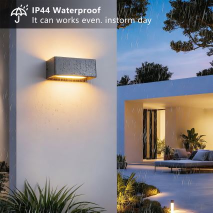 Brilagi - LED udendørs væglampe DONNANI LED/7W/230V 20 cm antracit IP44