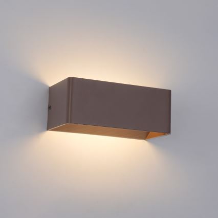 Brilagi - LED udendørs væglampe DONNANI LED/7W/230V 20 cm brun IP44