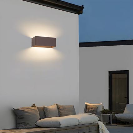Brilagi - LED udendørs væglampe DONNANI LED/7W/230V 20 cm brun IP44