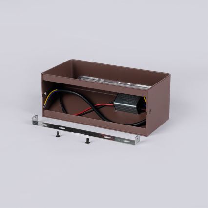 Brilagi - LED udendørs væglampe DONNANI LED/7W/230V 20 cm brun IP44