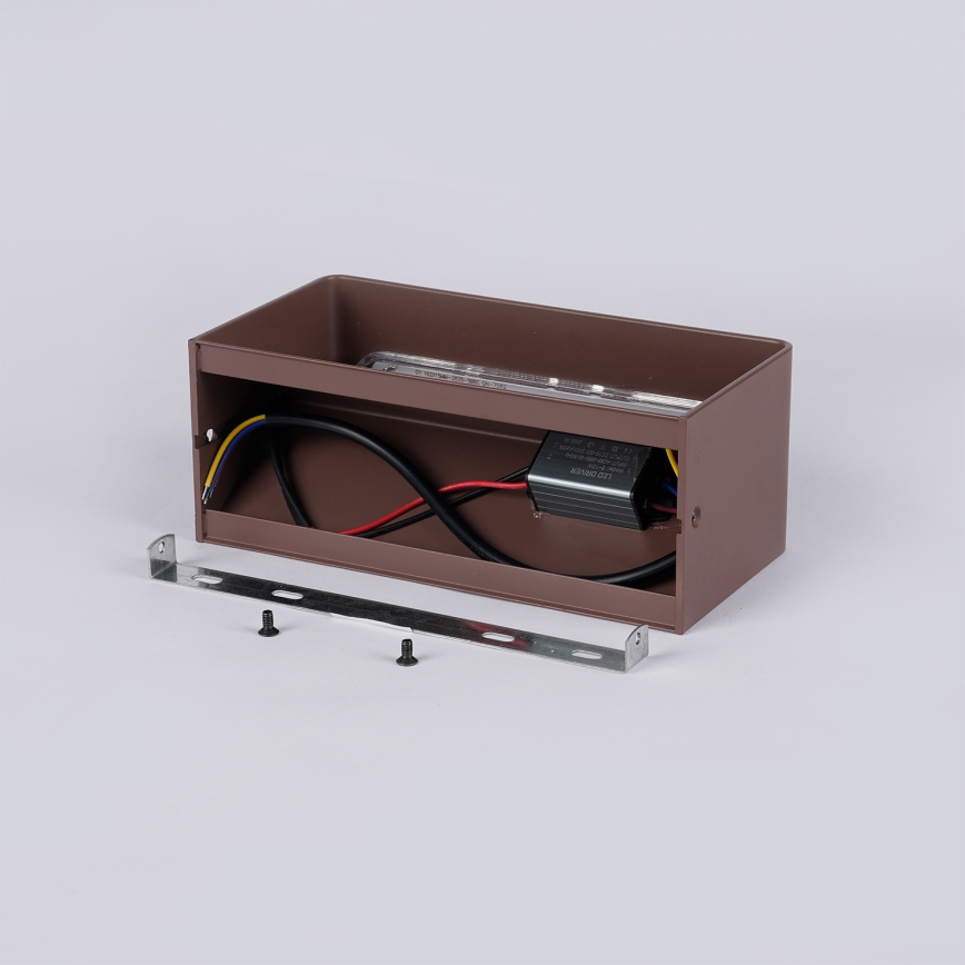 Brilagi - LED udendørs væglampe DONNANI LED/7W/230V 20 cm brun IP44