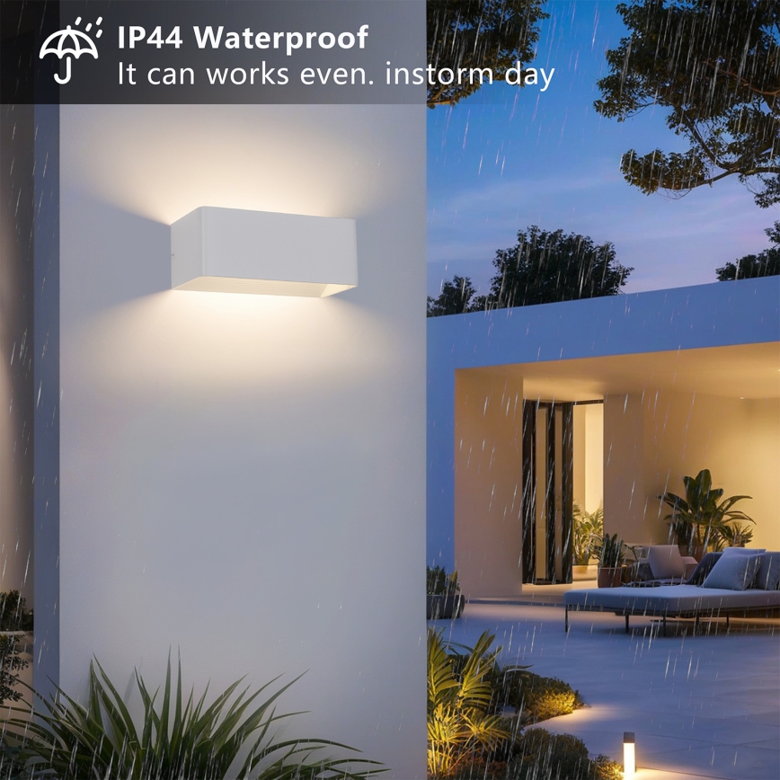 Brilagi - LED udendørs væglampe DONNANI LED/7W/230V 20 cm hvid IP44