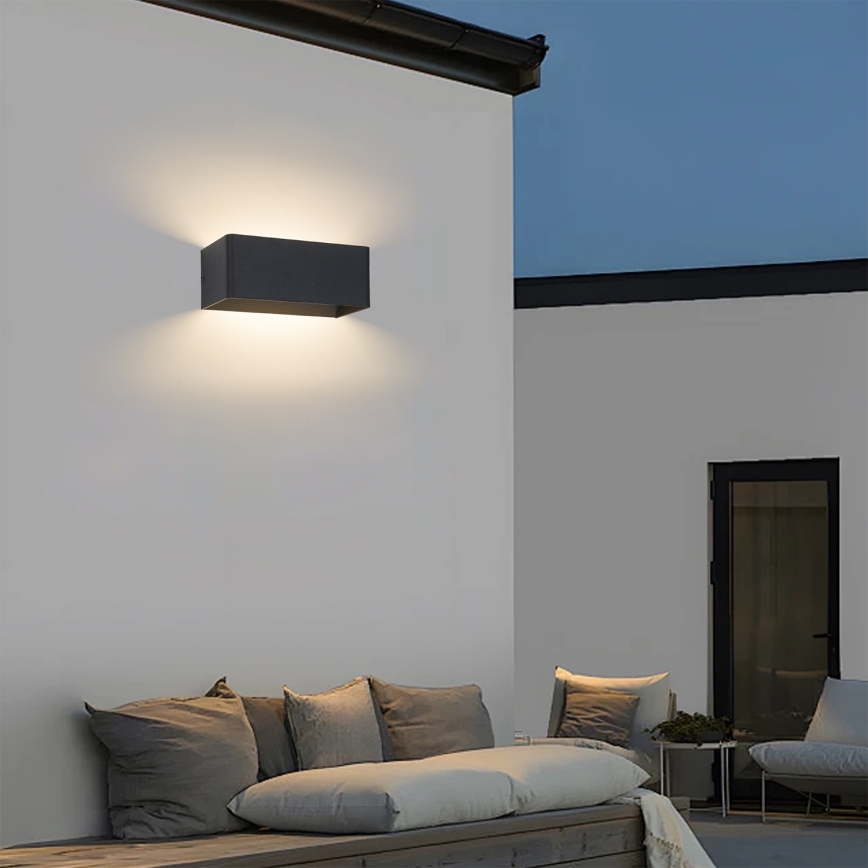 Brilagi - LED udendørs væglampe DONNANI LED/7W/230V 20 cm sort IP44