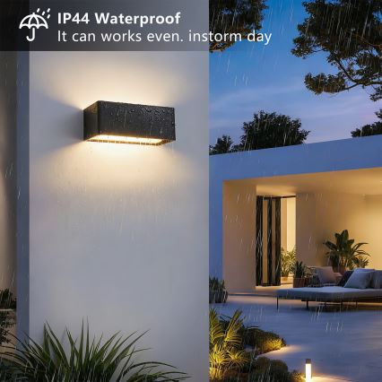 Brilagi - LED udendørs væglampe DONNANI LED/7W/230V 20 cm sort IP44