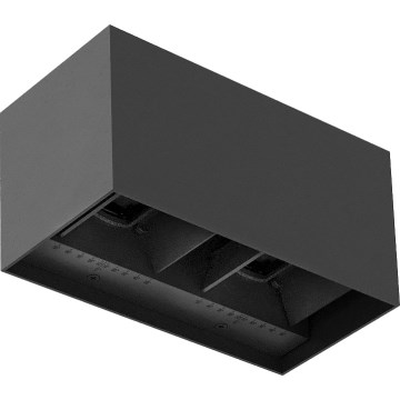 Brilagi - LED udendørs væglampe DOUBLE CUBE LED/12W/230V antracit IP65
