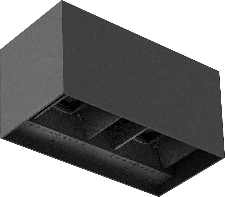 Brilagi - LED udendørs væglampe DOUBLE CUBE LED/12W/230V antracit IP65