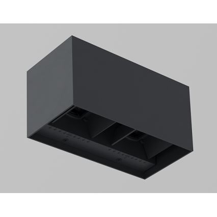Brilagi - LED udendørs væglampe DOUBLE CUBE LED/12W/230V antracit IP65