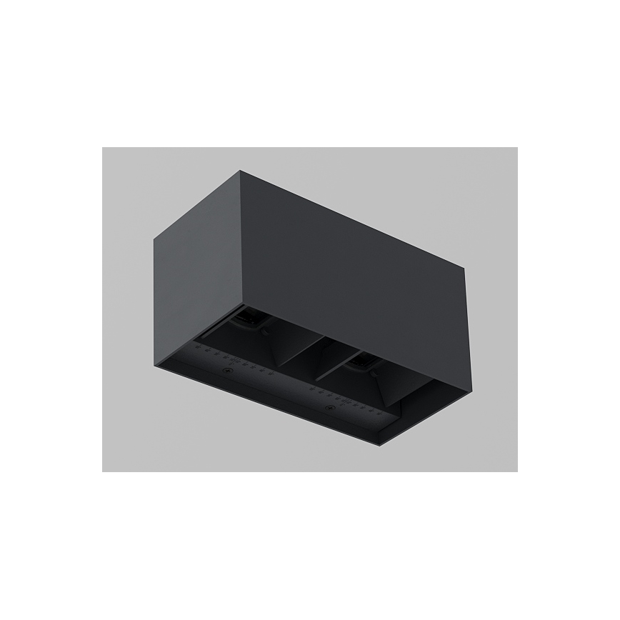 Brilagi - LED udendørs væglampe DOUBLE CUBE LED/12W/230V antracit IP65