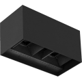 Brilagi - LED udendørs væglampe DOUBLE CUBE LED/12W/230V sort IP65