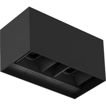 Brilagi - LED udendørs væglampe DOUBLE CUBE LED/12W/230V sort IP65