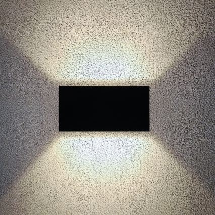 Brilagi - LED udendørs væglampe DOUBLE CUBE LED/12W/230V sort IP65