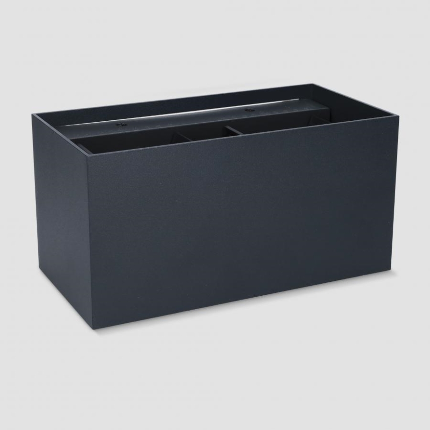 Brilagi - LED udendørs væglampe DOUBLE CUBE LED/12W/230V sort IP65