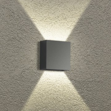 Brilagi - LED udendørs væglampe DOUBLERAY LED/4W/230V antracit IP65