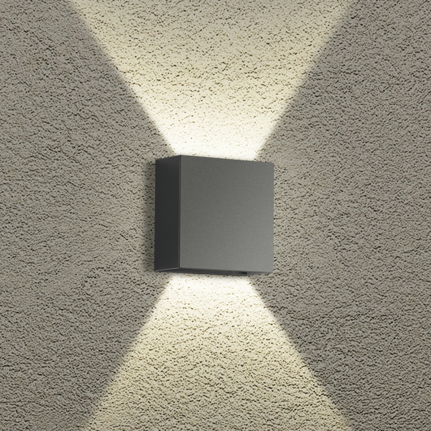 Brilagi - LED udendørs væglampe DOUBLERAY LED/4W/230V antracit IP65