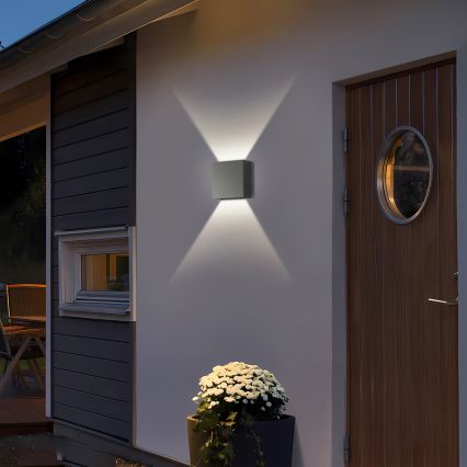 Brilagi - LED udendørs væglampe DOUBLERAY LED/4W/230V antracit IP65