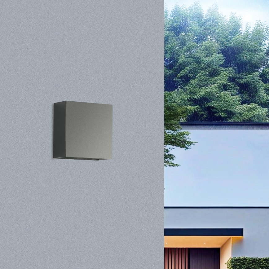 Brilagi - LED udendørs væglampe DOUBLERAY LED/4W/230V antracit IP65