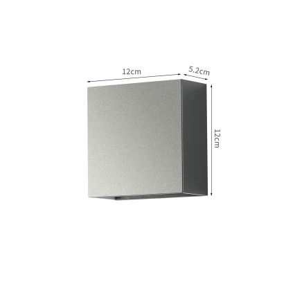Brilagi - LED udendørs væglampe DOUBLERAY LED/4W/230V antracit IP65