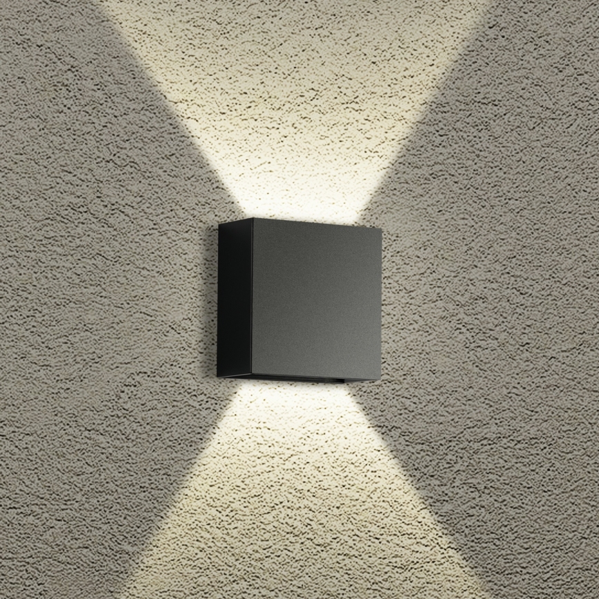Brilagi - LED udendørs væglampe DOUBLERAY LED/4W/230V sort IP65