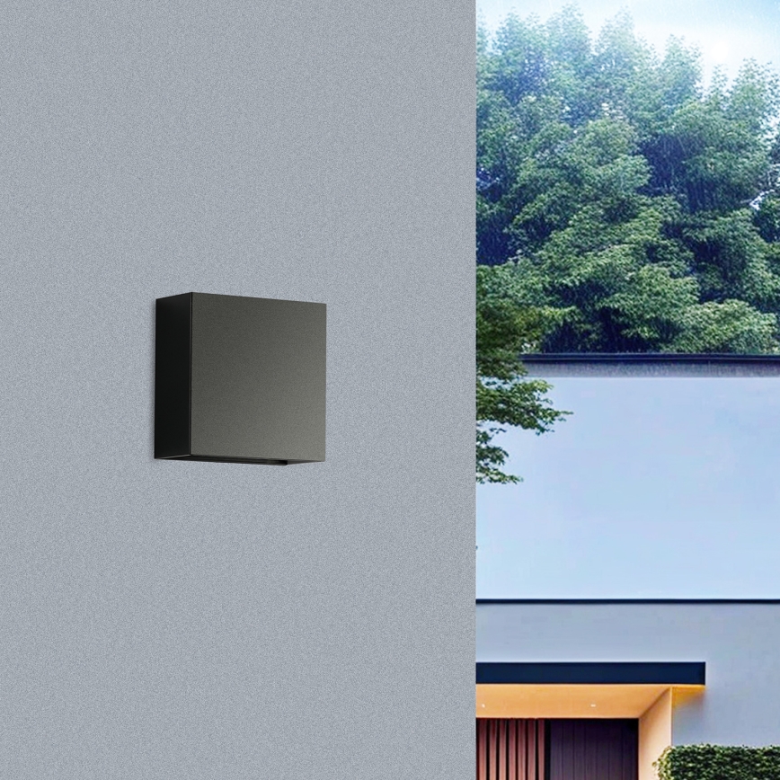 Brilagi - LED udendørs væglampe DOUBLERAY LED/4W/230V sort IP65