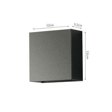 Brilagi - LED udendørs væglampe DOUBLERAY LED/4W/230V sort IP65