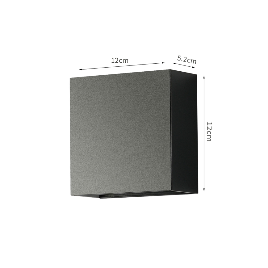 Brilagi - LED udendørs væglampe DOUBLERAY LED/4W/230V sort IP65