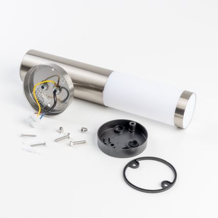BRILAGI - LED udendørs væglampe ELIA 1xE27/7W/230V 4000K IP44 mat krom