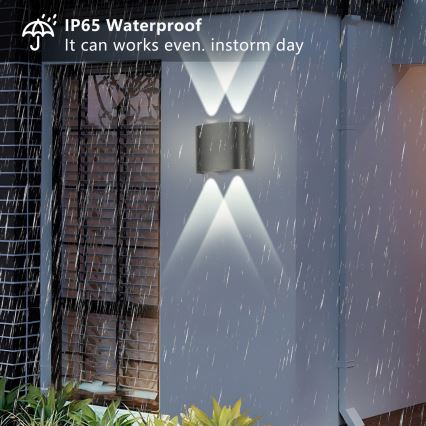 Brilagi - LED udendørs væglampe FLAREBOX LED/4W/230V antracit IP65