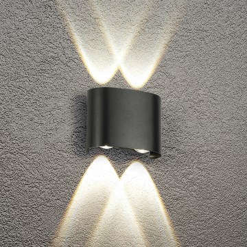 Brilagi - LED udendørs væglampe FLAREBOX LED/4W/230V sort IP65