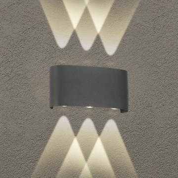 Brilagi - LED Udendørs væglampe FLAREBOX LED/6W/230V antracit IP65