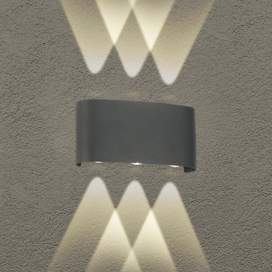Brilagi - LED Udendørs væglampe FLAREBOX LED/6W/230V antracit IP65