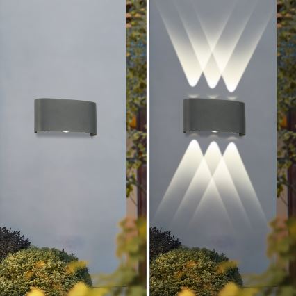 Brilagi - LED Udendørs væglampe FLAREBOX LED/6W/230V antracit IP65