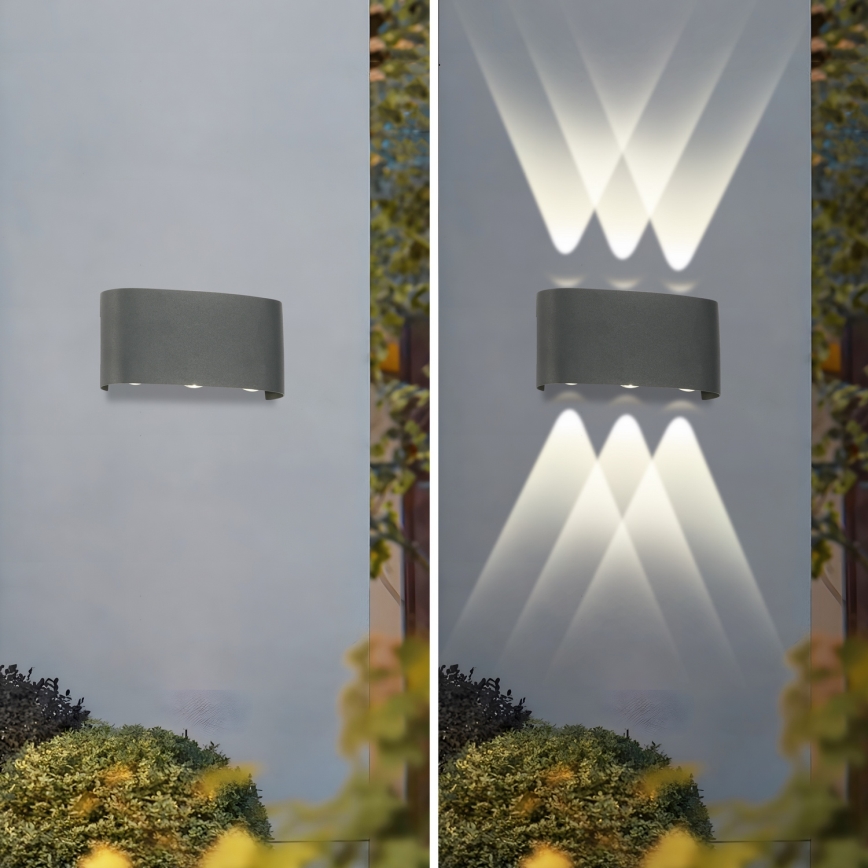 Brilagi - LED Udendørs væglampe FLAREBOX LED/6W/230V antracit IP65