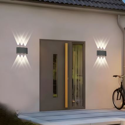 Brilagi - LED Udendørs væglampe FLAREBOX LED/6W/230V antracit IP65