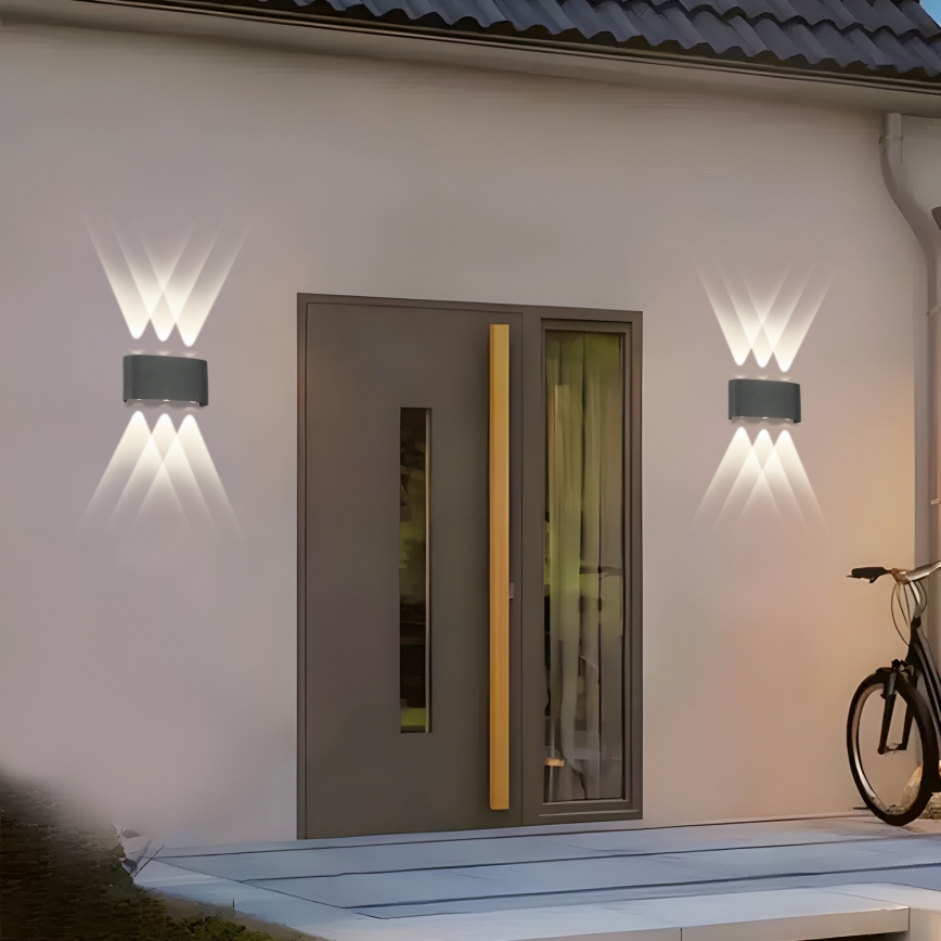Brilagi - LED Udendørs væglampe FLAREBOX LED/6W/230V antracit IP65