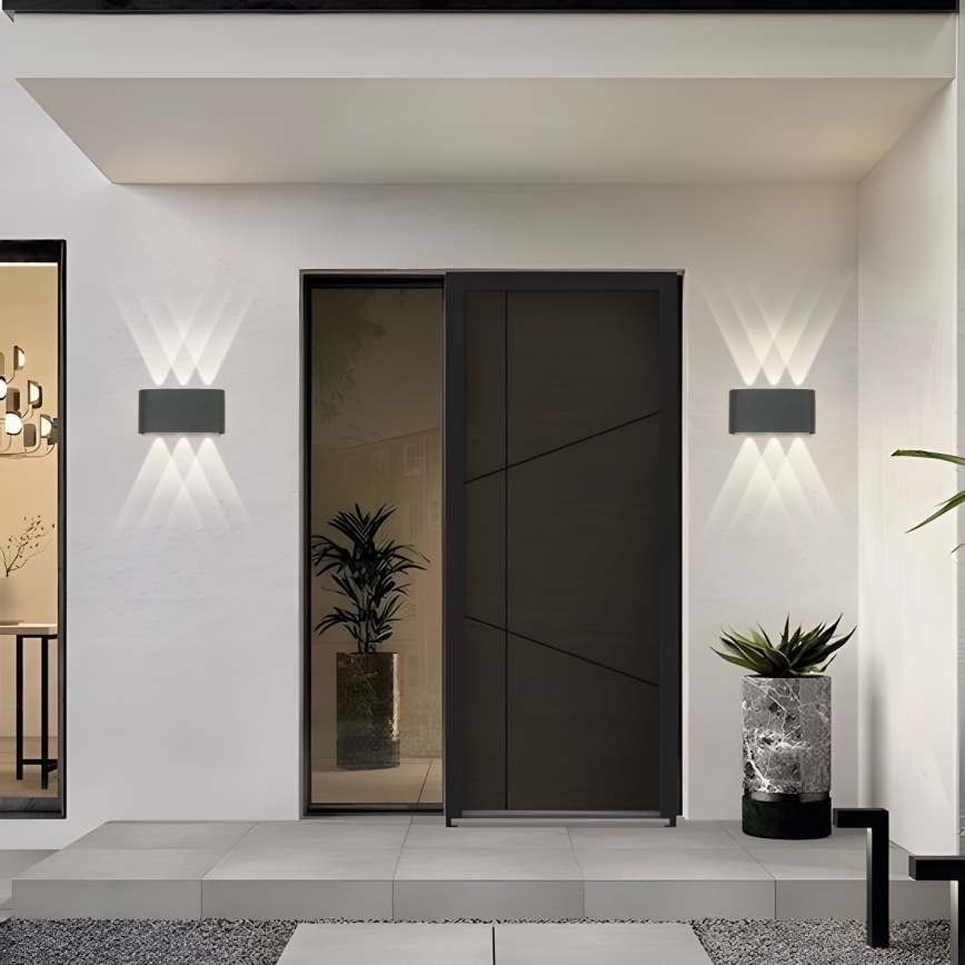 Brilagi - LED Udendørs væglampe FLAREBOX LED/6W/230V antracit IP65