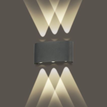 Brilagi - LED Udendørs væglampe FLAREBOX LED/6W/230V antracit IP65