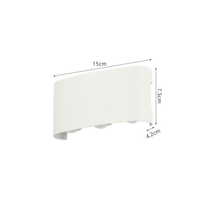 Brilagi - LED udendørs væglampe FLAREBOX LED/6W/230V hvid IP65