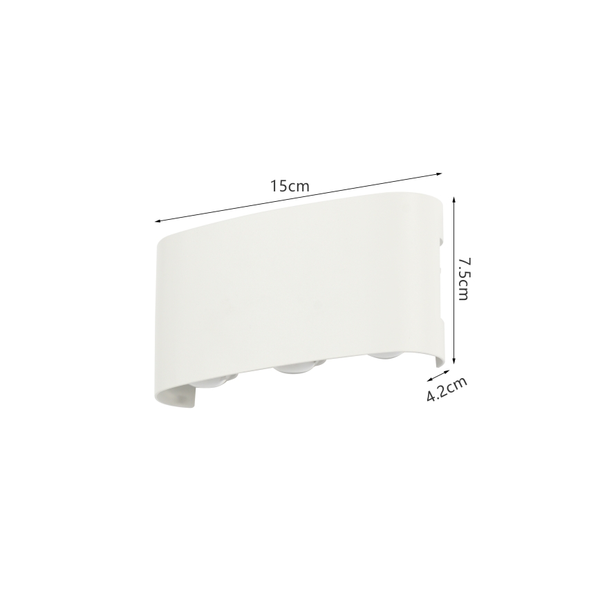 Brilagi - LED udendørs væglampe FLAREBOX LED/6W/230V hvid IP65